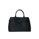 Top Grain Leather Belt Tote Bag