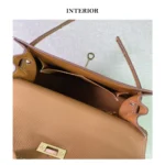 Top Grain Leather Epsom Inspired Kelli Handbag