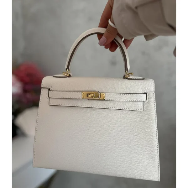 Top Grain Leather Epsom Inspired Kelli Handbag