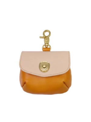 Leather Bi-color Coin Purse Airpods Holder