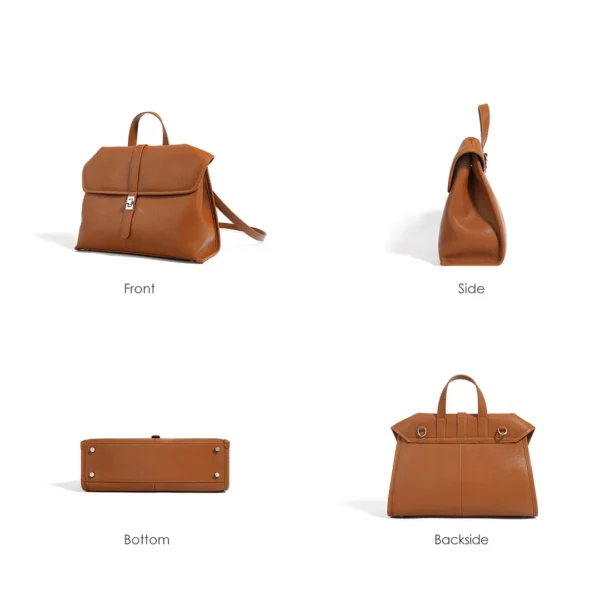 Leather Commute Crossbody Bag