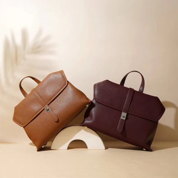 Leather Commute Crossbody Bag