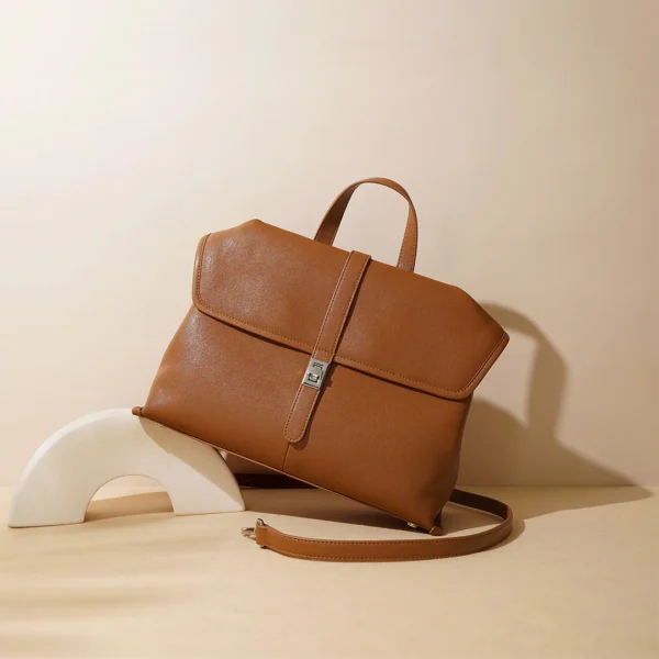 Leather Commute Crossbody Bag