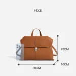 Leather Commute Crossbody Bag