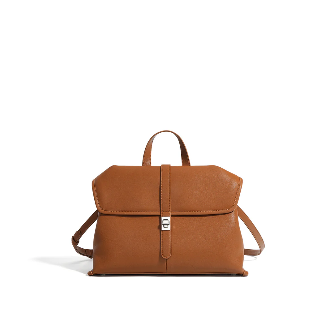 Leather Commute Crossbody Bag
