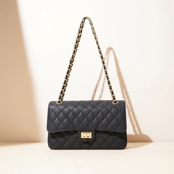 Textured Leather Inspired 2.55 Chain Bag