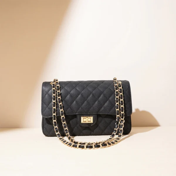 Textured Leather Inspired 2.55 Chain Bag