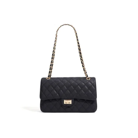 Textured Leather Inspired 2.55 Chain Bag