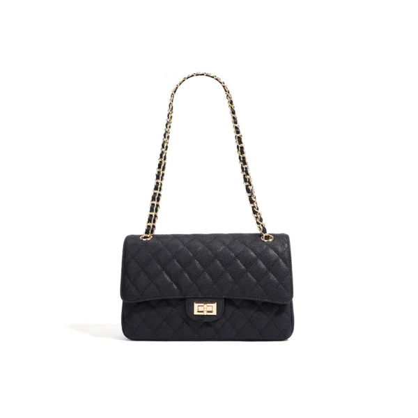 Textured Leather Inspired 2.55 Chain Bag