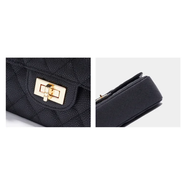 Textured Leather Inspired 2.55 Chain Bag