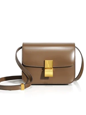 Leather Inspired Tofu Box Bag
