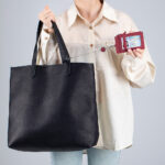 New ID card holder, card holder, leather Japanese zipper, lanyard card holder, multi-functional halterneck document holder