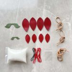 High-quality hand-sewn pear apple leather pendant bag bag ornament bag pendant car hanging handmade DIY kit