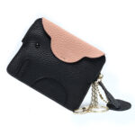 Mini elephant coin purse ultra-thin top layer cowhide coin keychain storage bag genuine leather coin purse