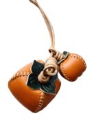 Hand-sewn leather pendant persimmon Ruyi bag pendant bag versatile bag DIY kit