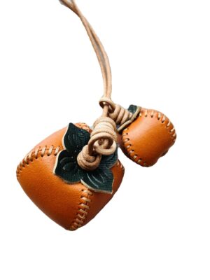 Hand-sewn leather pendant persimmon Ruyi bag pendant bag versatile bag DIY kit