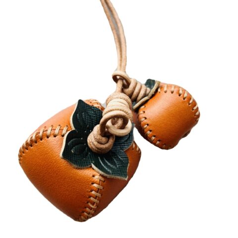 Hand-sewn leather pendant persimmon Ruyi bag pendant bag versatile bag DIY kit