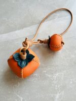 Hand-sewn leather pendant persimmon Ruyi bag pendant bag versatile bag DIY kit