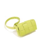 Leather Intrecciato Woven Candy Crossbody Bag