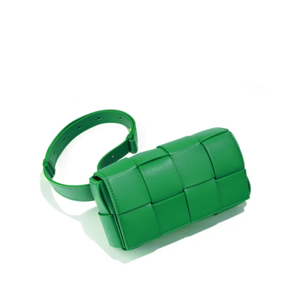 Leather Intrecciato Woven Candy Crossbody Bag