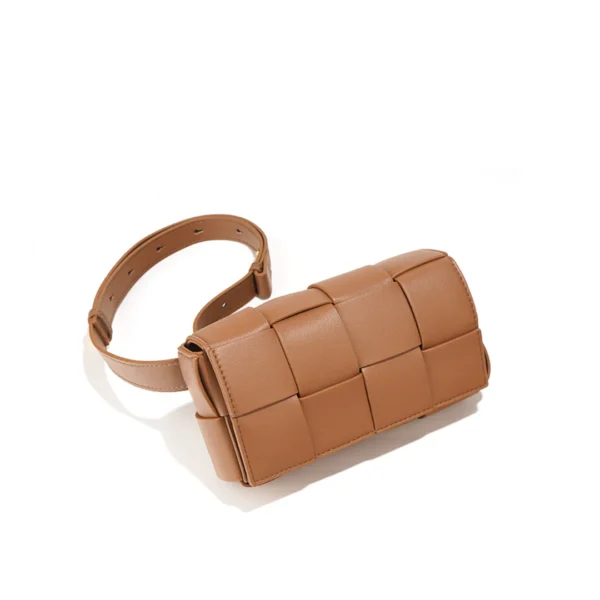 Leather Intrecciato Woven Candy Crossbody Bag