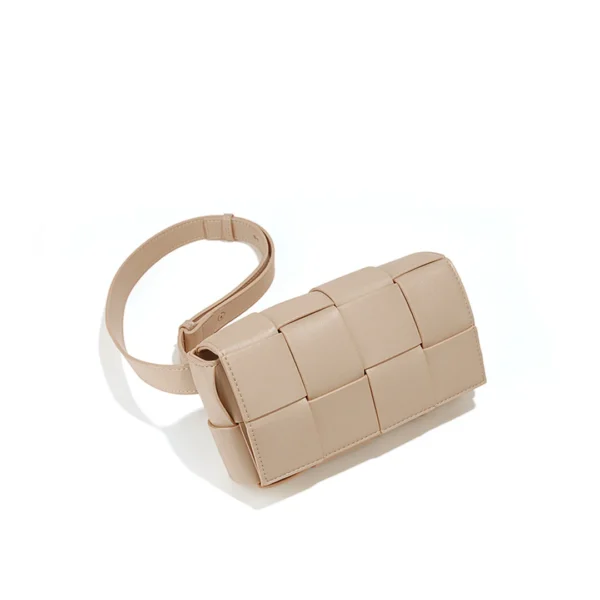 Leather Intrecciato Woven Candy Crossbody Bag