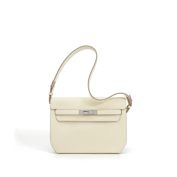 Leather Inspired Kelly Depeches Pouch Bag