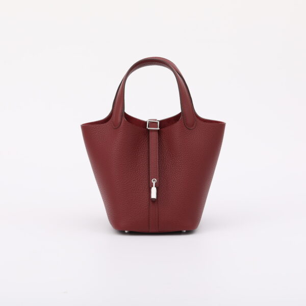 Top grained leather Lady Picotin Lock tote bag DIY kit