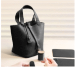 Top grained leather Lady Picotin Lock tote bag DIY kit
