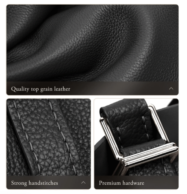 Top grained leather Lady Picotin Lock tote bag DIY kit