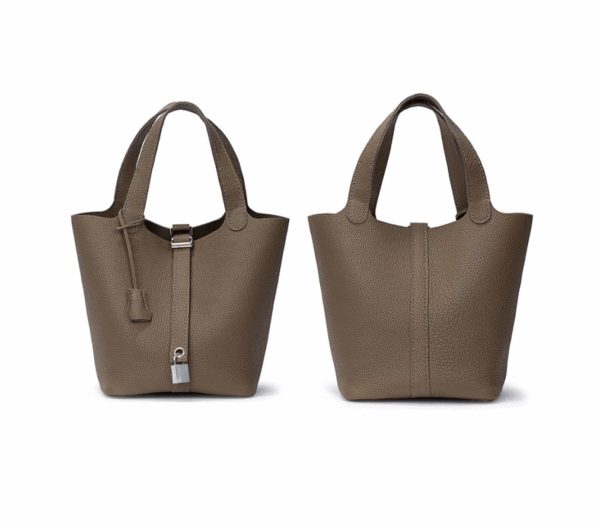Top grained leather Lady Picotin Lock tote bag DIY kit