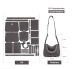 Top Grain Leather Fashion Lindi Handbag DIY Kit