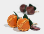 Hand-sewn leather pendant persimmon Ruyi bag pendant bag versatile bag DIY kit