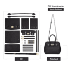 Top grained leather platinum pouch DIY kit