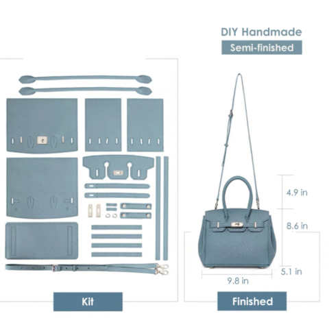 Top Grain Leather Platinum Bag DIY Kit