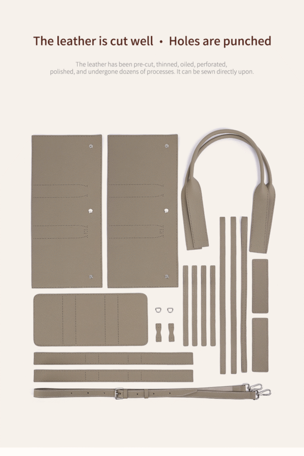 Top Grain Leather Fashion Lindi Handbag DIY Kit