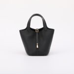 Top grained leather Lady Picotin Lock tote bag DIY kit