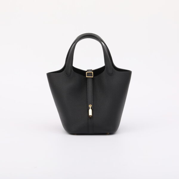 Top grained leather Lady Picotin Lock tote bag DIY kit