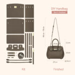 LeCynBay Top Grain Leather Birkin bag DIY Kit