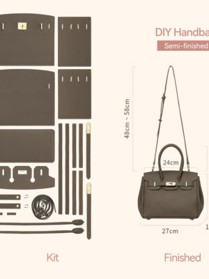 LeCynBay Top Grain Leather Birkin bag DIY Kit