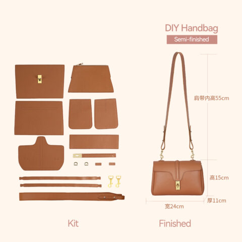 LeCynBay Leather Supple Small Tote Bag DIY Kit