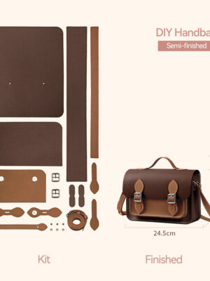 Lady Leather Fashion Crossbody Satchel Bag DIY Kit