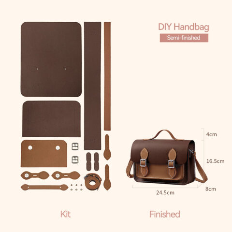 Lady Leather Fashion Crossbody Satchel Bag DIY Kit