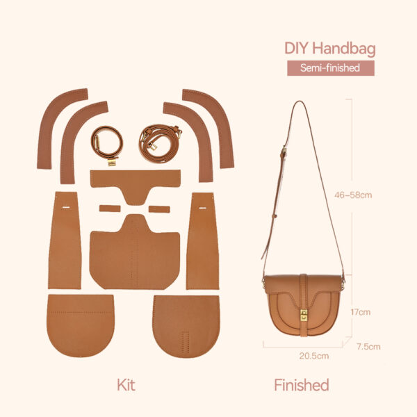 LeCynBay Leather Soft 16 Saddle Bag DIY Kit