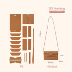 LeCynBay Top Grain Leather Inspired Kelly Bag DIY Kit
