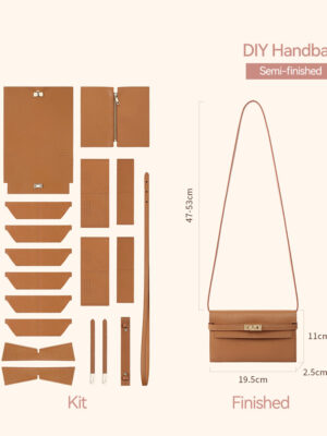 LeCynBay Top Grain Leather Inspired Kelly Bag DIY Kit