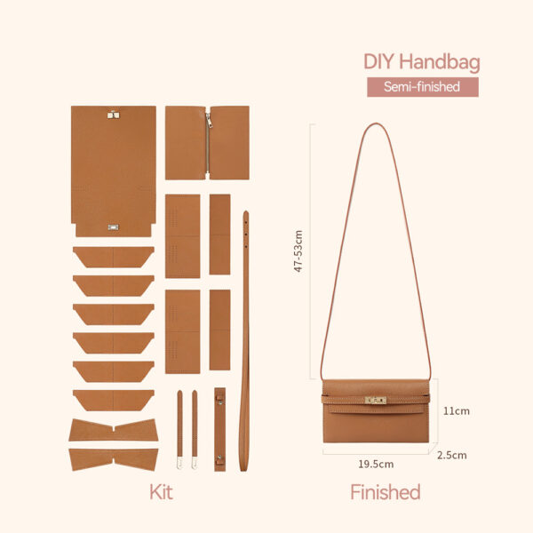 LeCynBay Top Grain Leather Inspired Kelly Bag DIY Kit