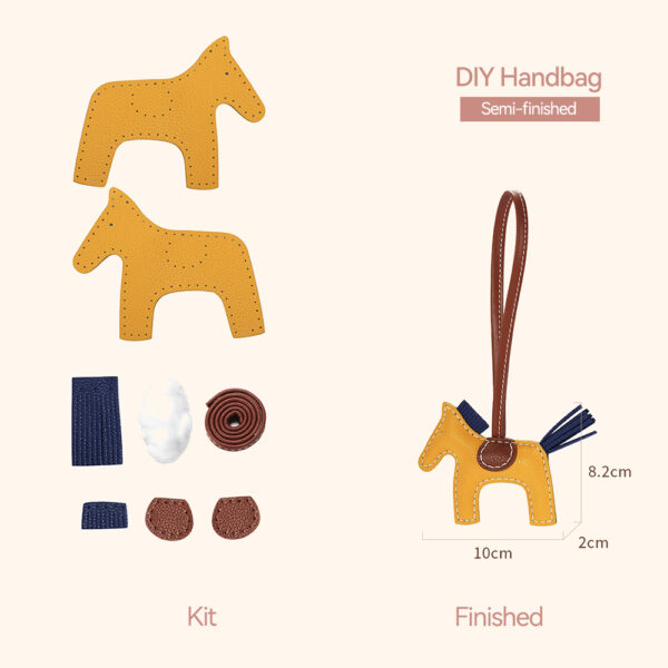 LeCynBaySheep Leather Flying Horse Charm DIY Kits