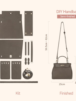 LeCynBay Top Grain Leather New Kelly Bag DIY Kit