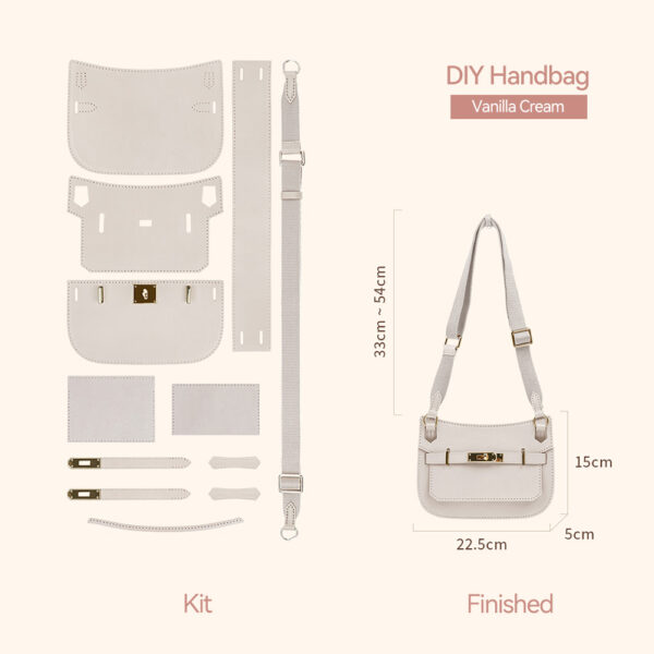 LeCynBay Top Grain Leather Jypsiere Crossbody Bag DIY Kit